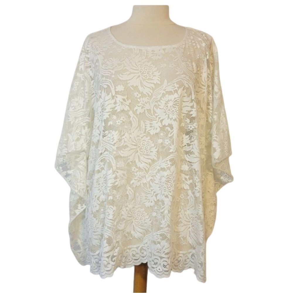 Pinkblush lace oversized blouse/cover Up One Size Fits Most  